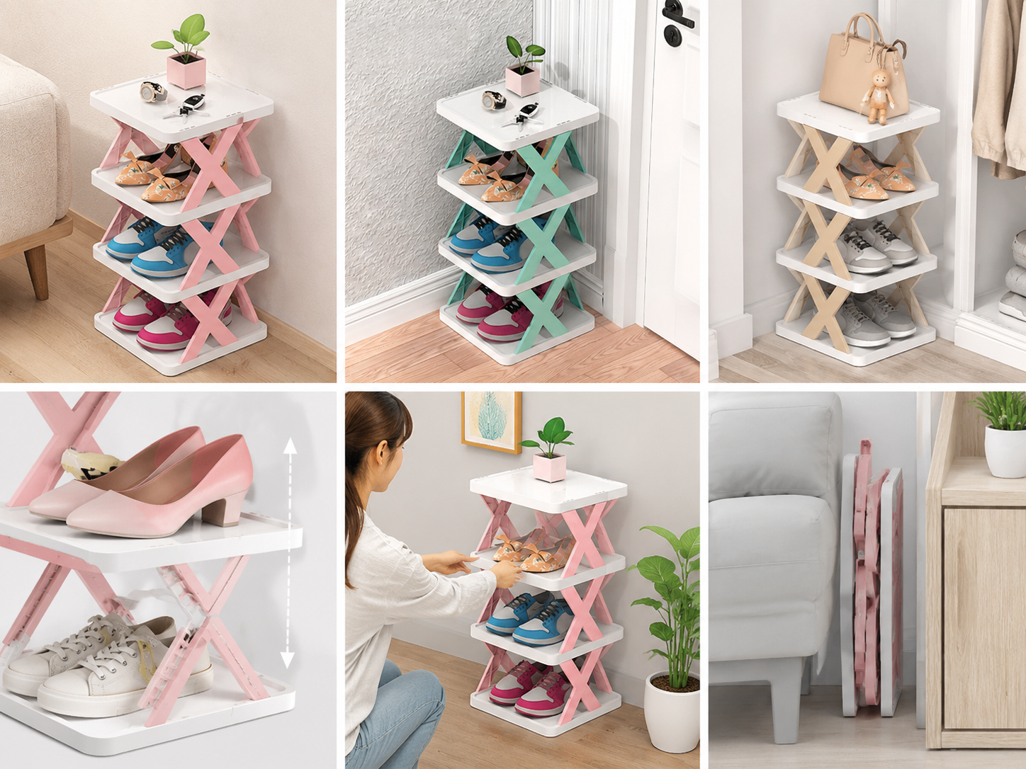 Adjustable Shoe Stand Organizer