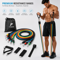 11 In 1 Exercise Bands Resistance Bands Set for Workingout Door Fitness Gym Resistance Bands Kit