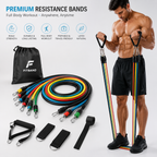 Unisex Resistance Band Unbreakable Toning Tube Kit