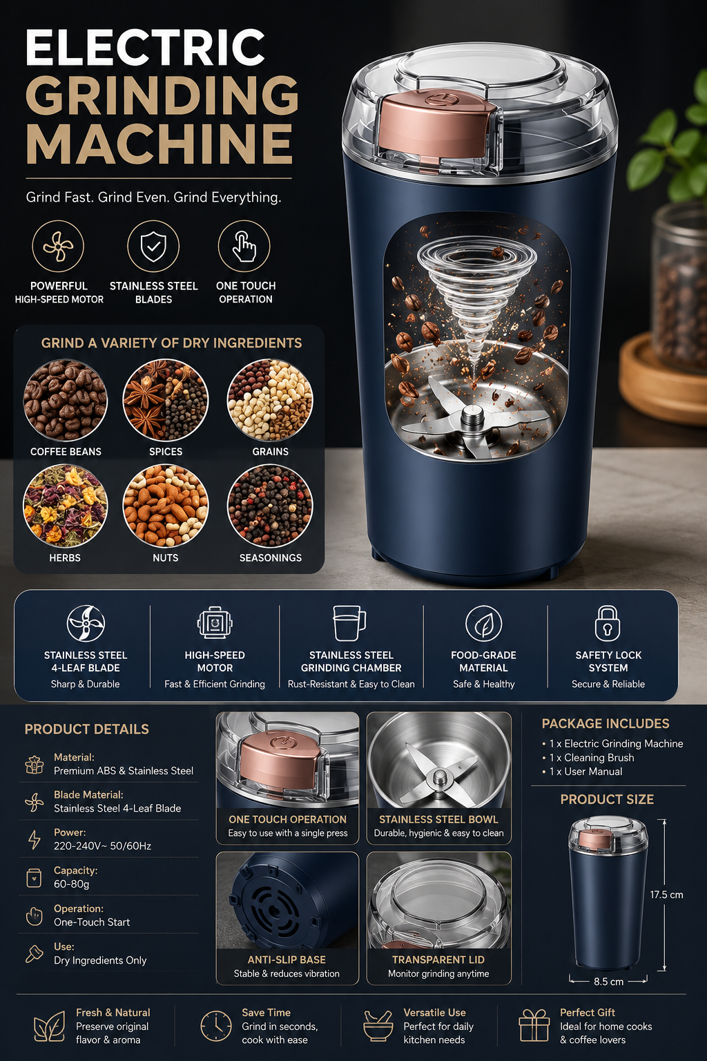 Portable Electric Grinder