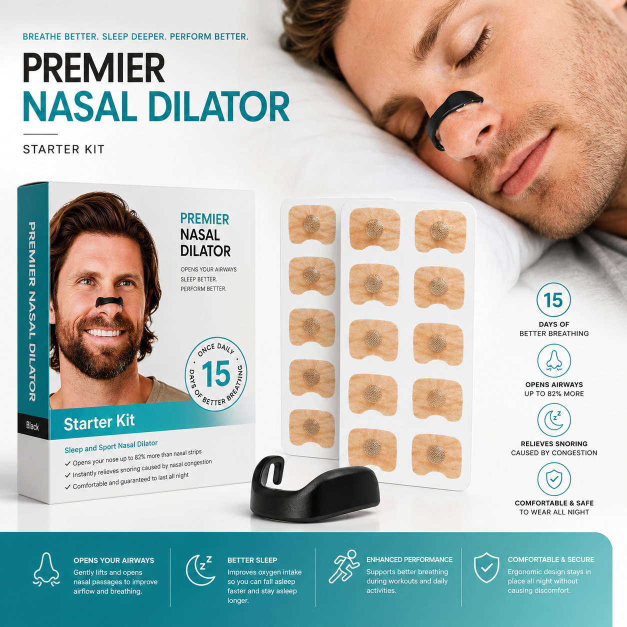 Breathing Nasal Strip Starter Kit