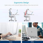 Foldable aluminum laptop stand
