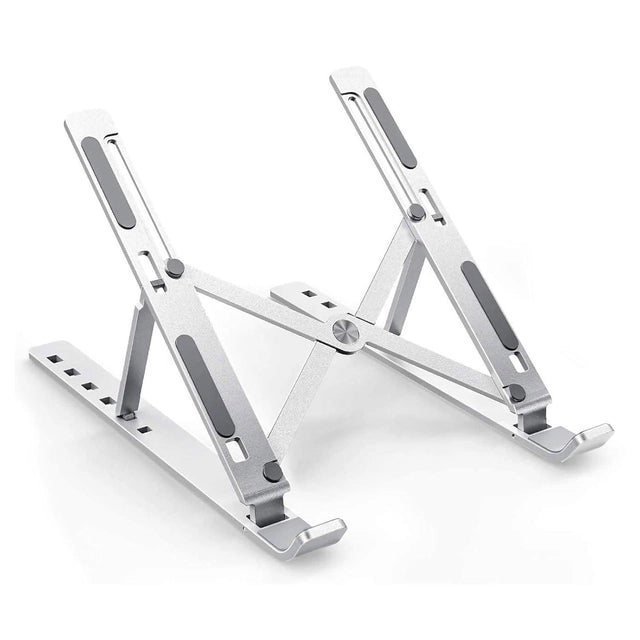 Foldable aluminum laptop stand