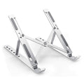Foldable aluminum laptop stand