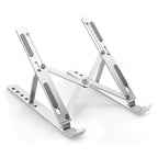 Foldable aluminum laptop stand